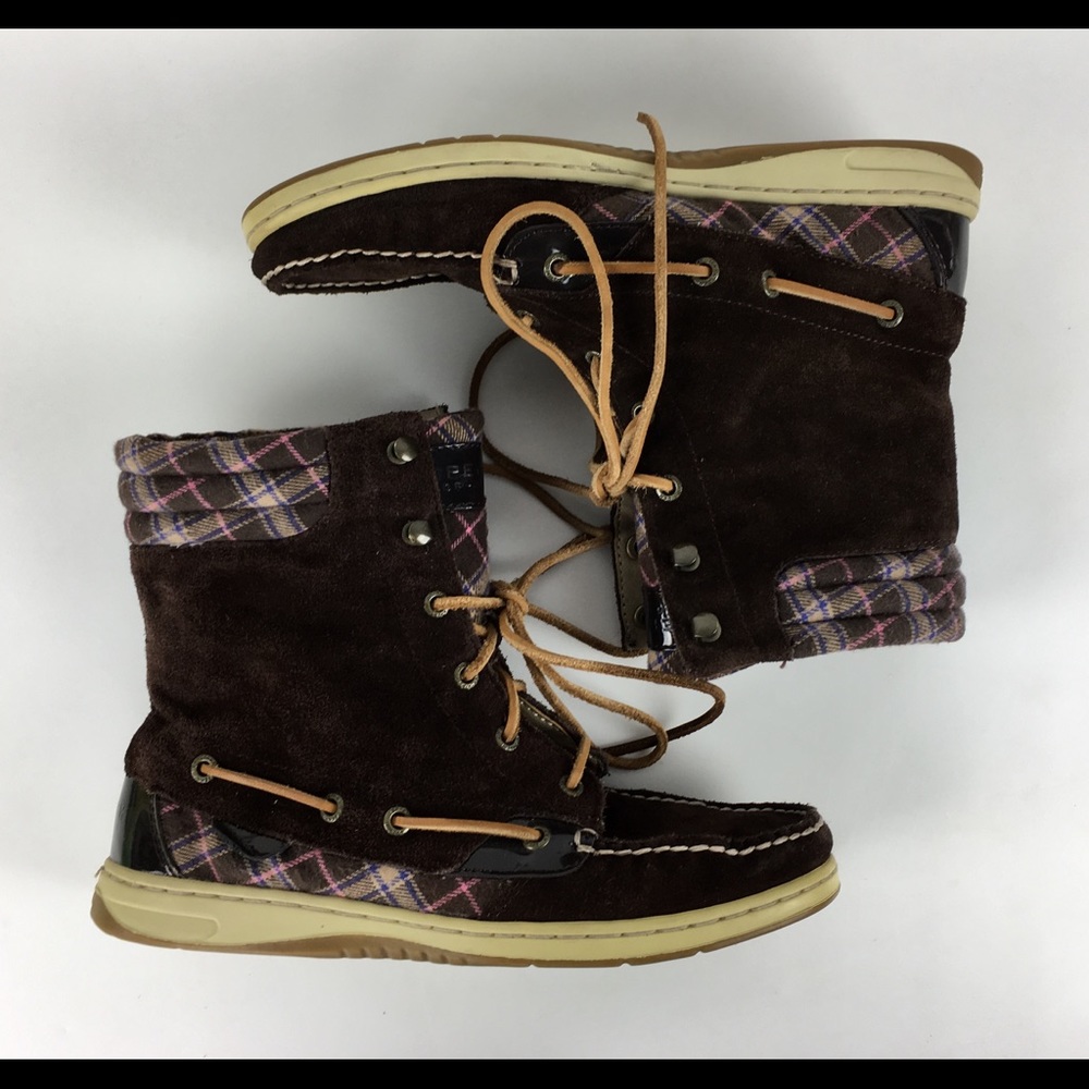 Sperry Top Sider Boots Shoes 9 Ankle Suede Leather